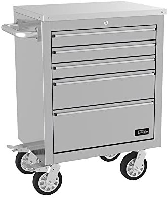 Güde Edelstahl Werkbank 66,8x49,3x90,5 cm GW 5 INOX Rollwagen Werkzeugwagen