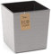 Easy Shopping Eco Chisel Plant Pot Indoor Home Outdoor Garden Square Flower Planter Made from Recycled Plastic & Wood, Weatherproof and durable (Grey, Square Small)