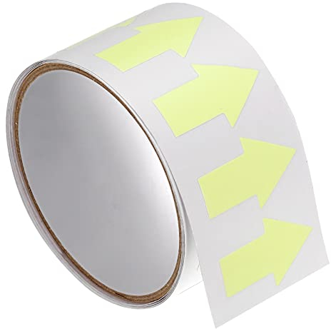 PATIKIL Glow in The Dark Tape, 1 Rolle Richtungspfeile Fluoreszierendes Markierungsband Leuchtpfeil für Treppe Stufe Bodenrichtung Vorsicht