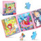 Kinderpuzzle Magnet,20-25-30 Teile Magnete Puzzlebuchen für Kinder, Magnetische Puzzle Beschäftigung für Kleinkind 4 5 6 Jahren im Flugzeug, Autospiele (Märchen Schwierigkeitsgrade-Stufe 4)