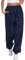 Hotouch Warme Jogginghose Damen Winter High Waist Kordelzug Freizeithose Waffle Sweatpants Baggy Lang Hose mit Taschen Navy blau S