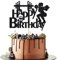 Leetaivie Weight Lifting Barbell Happy Birthday Cake Topper,Gym Happy Birthday Cake Topper,Birthday/Barbell/Sports Theme Party Decoration Supplies for Men Women Boys Girls Fitness Lovers
