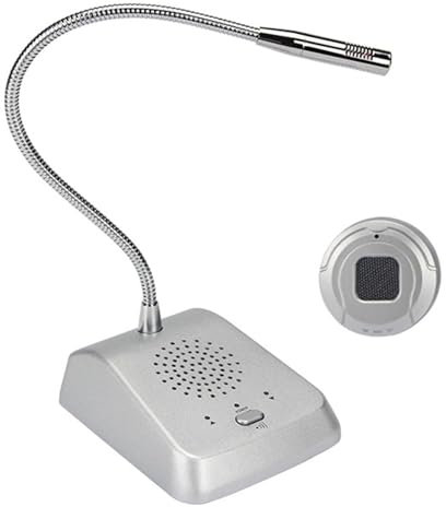 Interphone de guichet/Interphone de fenêtre Interphone bidirectionnel de fenêtre, adapté aux entreprises, banques, bureaux, hôpitaux, comptoirs, magasins, gares