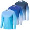 Cimic 3er Pack UV Shirt Herren Rashguard UPF 50+ UV Schutz Shirts Wasser Schwimmshirt Funktionsshirt Herren Langarm Sonnenschutz Sport Tshirt Männer Atmungsaktiv für Outdoor Schwimmen(0619-Navy-M)