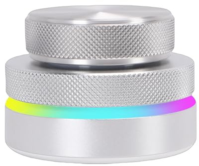 Hamwesh Manopola del Volume, Rotazione a 360 Gradi, Luci RGB da 400 MAh, Manopola del Volume USB, Controllo del Bluetooth con Controller Personalizzabile, Compatibile con Sistemi Multipli per