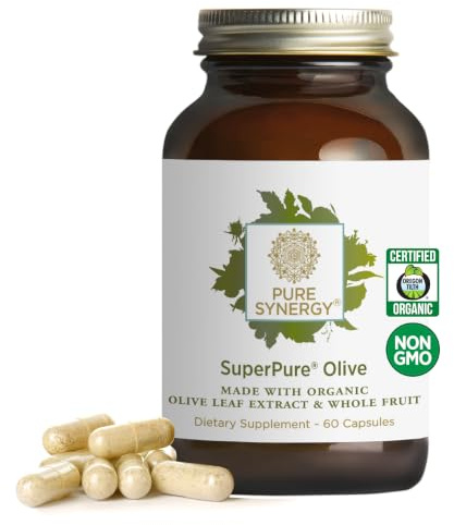 Pure Synergy Superpure Olive Leaf Extract |Heart Health 60 Capsules