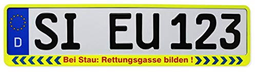 Kennzeichenhalter Rettungsgasse