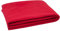 ZOLLNER Kuscheldecke in 130x170 cm - kuschelige und langlebige Fleecedecke - waschbar bis 95°C - hochwertiges Einfassband - antistatisch - Polyester - in rot - Oeko Tex® Zertifiziert