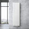 Sogood Radiateur pour Chauffage Central 180x54cm Radiateur à Eau Chaude Panneau Double Couches Vertical Blanc