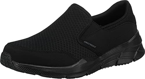 Skechers Men's Equalizer 4.0 Trainers, Black Mesh Pu Black Trim Bbk, 6 UK