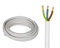 K M Electronics® 3 CORE Mains Cable Wire Flex White 0.5MM 3A 3 AMP 5M