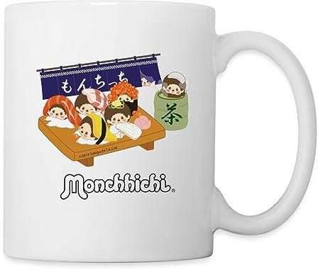 Spreadshirt Monchhichi In Japan Als Sushi Tasse, One size, Weiß