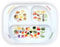 j&m Plato dividido de aprendizaje saludable para niños | Aprenda Nutrición y Grupos de Alimentos | Secciones de colores para los más caprichosos | Melamina apta para lavavajillas