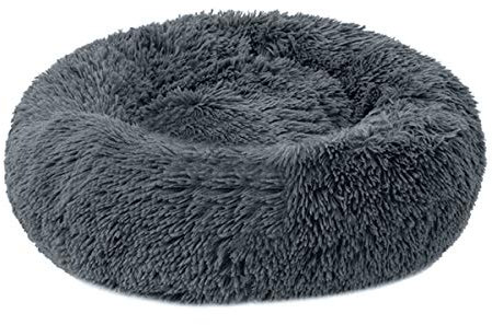 Cocolook Schlaf Soft Cat Hundebett Warm-Runde Kennel Komfortable Ruhe Haustier-Bett-Klein Mittel Groß Hundekissen Mat Waschbar Haus E,Durchmesser 50cm