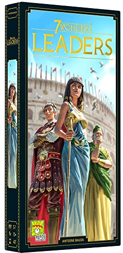 Repos Production , 7 Wonders 2nd Edition: Leaders Expansion , Board Game , Ages 10+ , 3 to 7 Players , 30 Minutes Playing Time