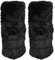 BESPORTBLE 1 Paar Fell Stulpen Damen: Winter Pelz Stulpen Schwarze Fellstulpen Fuzzy Warm Beinlinge Stulpe Kunstleder Beinwärmer Stiefel Manschetten Pelzigen Beinlinge Stiefelüberzüge