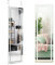 COSTWAY 37 x 120cm Wandspiegel, 2 in 1 Ganzkörperspiegel mit 3 Farben LED Beleuchtung, Türspiegel mit verstellbaren Haken, Hängespiegel für Schlafzimmer, Wohnzimmer, Eingangsbereich