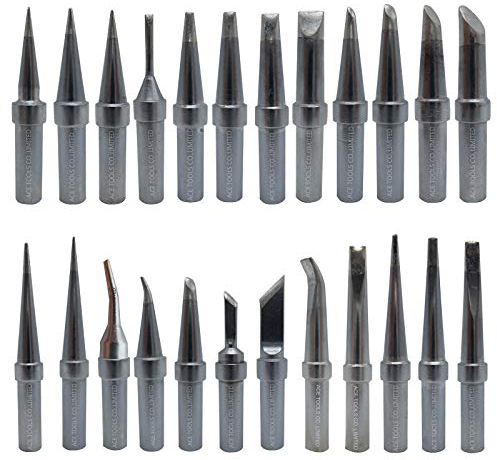 24 Stück ACE Lötspitzen Ersatz für WESD50 WES50 WESD51 WES51 PES50 LR20 PES51 LR21 WE1010NA WE1010 WECP WEP70 Lötkolben Griffspitzen