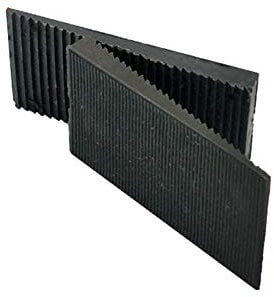 KAIISSA 52mm x 32mm Window Glazing Glass Packers Spacers, Floor Glass Shim Trapezoidal Glass Gasket Spacers and Leveling Flooring Packers, Thickness from 1.5mm to 6mm, Black (Pack of 50)