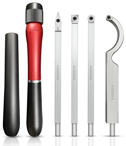 Aogbra Hartmetall-Drehwerkzeug, schneller Ersatz-Drehwerkzeug-Set, neueste Version Drehmaschine volle Größe rauer Finisher Schwanenhals Hohlwerkzeuge