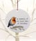 Chic Cottage Crafts In Memory Of Lost Loved Ones Robin Christmas Tree Hanging Bauble Decoration,Acrylic - Memorial