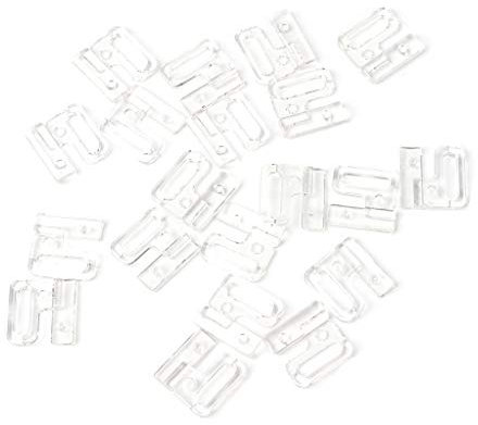 JIgeren Bralette Fibbie, 10 ganci rettangolari in plastica per rubinetto, con chiusura e cucitura sul costume da bagno, reggiseno BIKINI TP20