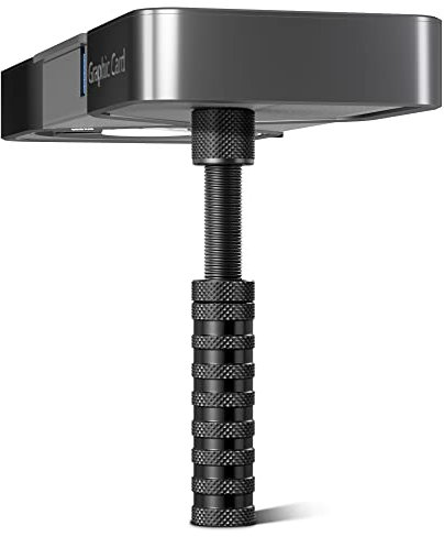 Ausvrkkit GPU Support Bracket, 2.75-4.52Inch GPU Sag Bracket with Non-Slip Sheet, GPU Holder for Prevent Graphics Card Sag (Black)
