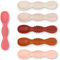 Simka Rose Silicone Baby Spoons - Self Feeding, 6 Months, First Stage Infant Spoons for Babies & Toddlers - Set of 6 BPA Free, Dishwasher, Microwave Safe Food Utensils - Warm