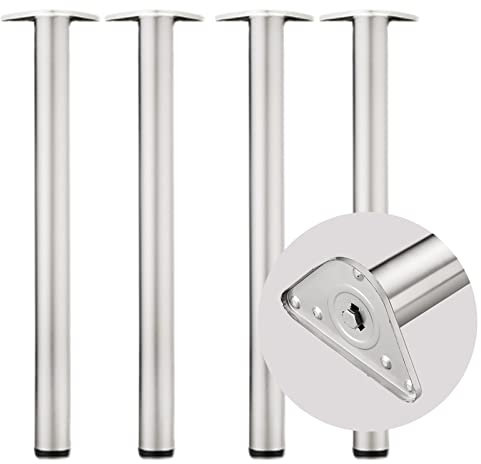 HFDASUENT Pied Reglable de Meuble,Pieds réglable de Table Pieds de Canapé Table Basse Jambes,réglable en Hauteur 0-30mm, pour Canapé Chaise Table Bureau Placard,4 pcs(Size:H:85cm(33.4in))