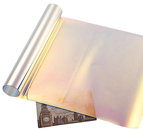 Car Window Tinting Film Green Yellow Chameleon VLT 65% Window Tint For House Office Glass Car Solar Film Tinting Side Window Foils 3m X 50cm Car Window Tint