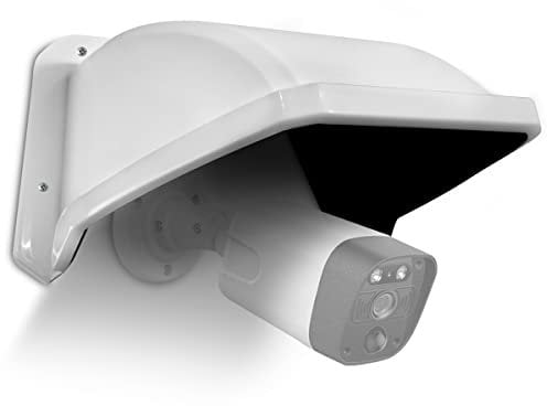 (Security Camera Cover)Universal Outdoor Camera, Sun Rain Shade Cover Shield for Dome/Bullet, Stick Up Cameras, Weatherproof (white ABS)