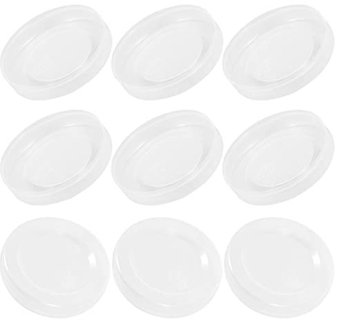 Luxshiny 50 Bouchons de Remplacement pour Bouteilles - Bouchons Réutilisables pour Lait, Bocaux en Verre - Étanches et Anti-Fuites (6.7 cm) - Matériau PE Transparent