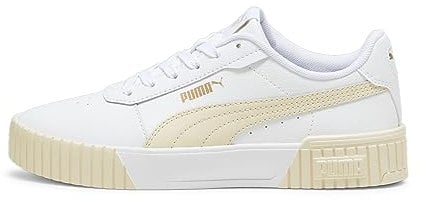 PUMA Damen Carina 2.0 Sneaker, White Sugared Almond Gold, 38 EU