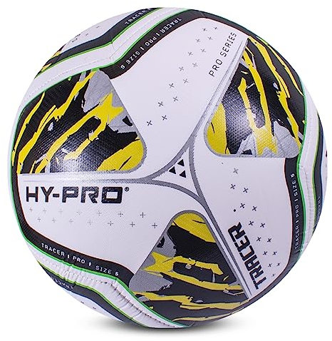 Hy-Pro Tracer Training Football - Official Size 5, Football Suitable For Training