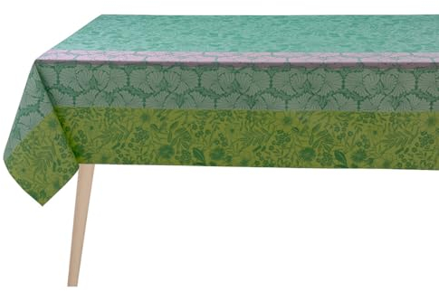 LE JACQUARD FRANÇAIS 28906 Beschichtete Tischdecke Cottage Jardin 150x150 cm Baumwolle