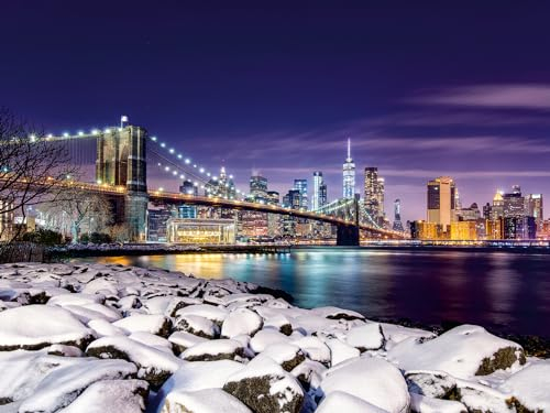 Ravensburger Puzzle 12000734 - Winter in New York - 1500 Teile Puzzle für Erwachsene und Kinder ab 14 Jahren, Stadt-Puzzle New York