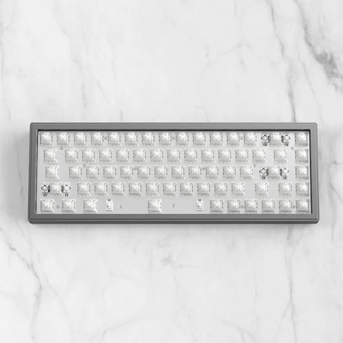 DrunkDeer G65 Rapid Trigger Mechanical Keyboard Magnetic Switch Aluminum Case USB Wired TKL Compact 82Keys RGB No Keycap,Space Grey