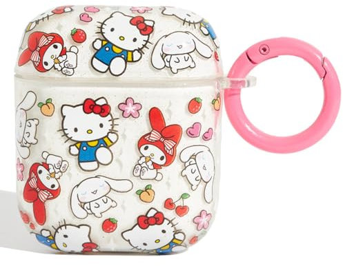 Skinnydip Disney Hello Kitty Case For AirPods - Adorable Hello Kitty Cat Cover for Apple AirPods 1 & 2, Wireless Charging Compatible, Premium Protection, Cute Design
