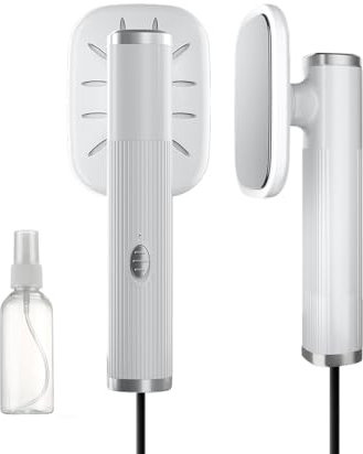 WDKXCN Travel Steamer for Clothes, Travel Iron, 2-in-1 Portable Iron Travel, Handheld Iron, Fast Heat Up Mini Iron with Detachable Water Tank, 20s Fast Heat-Up, Great for Home, Office,Travel