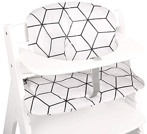 Ukje | Sitzkissen für Hauck Alpha Plus, Hauck Beta Plus | Aus biologischer Baumwolle | Geeignet als Hauck Hochstuhl Sitzauflage, Hauck Sitzverkleinerer, Hauck Hochstuhl
