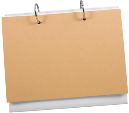 Operitacx Leerer Tischkalender fotokalender undatierter Tischkalender Standkalender leerer kleiner Tischkalender 2024-2025 Bürokalender selber machen Stehender Eisen Weiß