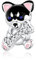 Alstiva Husky liebt Knochen Charm 925 Sterling Silber 5A Zirkonia Charm Anhänger für Armband Charm Bead Pendant für Europäische Armbänder Halsketten Schmuck Geschenk für Damen Frauen