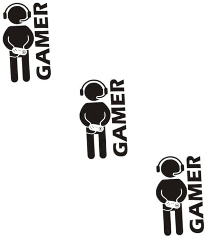 MOLUCKFU 3stücke Gamer Wandaufkleber Abnehmbare Pvc Wandtattoos Für Gaming Zimmer Dekoration Kreative Wandgestaltung Für Kinderzimmer Und Jugendzimmer Leicht Anzubringen Hinterlässt