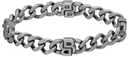 BOSS Jewelry Men's DOUBLE B ABSOLUTE Collection Chain Bracelet in Stainless Steel with Double B Charms - 1580742M