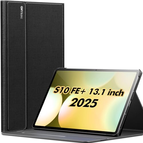 INFILAND Funda para Samsung Galaxy Tab S10 FE Plus 5G, funda ultrafina con soporte multiángulo con soporte para S Pen para tablet Galaxy Tab S10 FE+ de 13.1 pulgadas (SM-X620/SM-X626B) 2025 (encendido