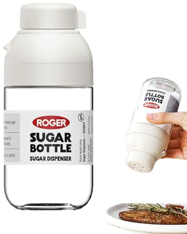 Salzstreuer,Salzspender 250G - Transparenter Gewürzspender Mit Präziser Dosierfunktion Für Zucker, Küche, Haushalt, Camping, Bar & Restaurant