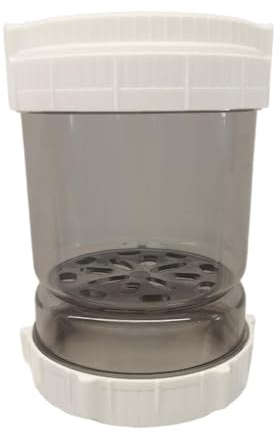 MotiveTech Gurkenglas Safttrenner Glas Gurkenhalter Aufbewahrungsglas Kimchi Glas mit Umdreh Mechanismus Und Gabel für Die Lagerung von Und Als Geschenki