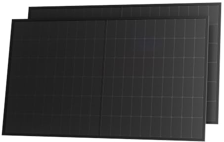 Powerness® 500Wp Solarmodul Full Black, TOPCon bifazial Glas-Glas PV Modul, N-Type Doppelglas Solarpanel mit 0–5W positiver Leistungstoleranz für Balkonkraftwerk, 0% MwSt. (2 Stk)