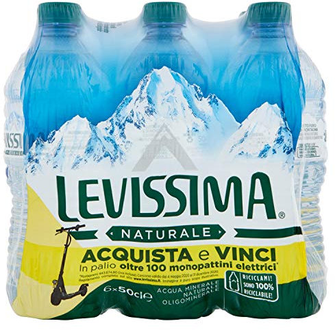 LEVISSIMA, Acqua Minerale Naturale Oligominerale 50cl x 6