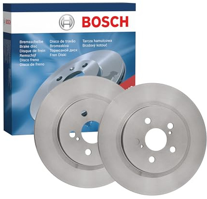 Bosch BD2456 Brake Disc Set - 279 mm - Rear Axle - 1 Set of 2 Discs | Solid Discs - ECE-R90 Certified - Reliable Braking, Stable Performance, Corrosion Protection